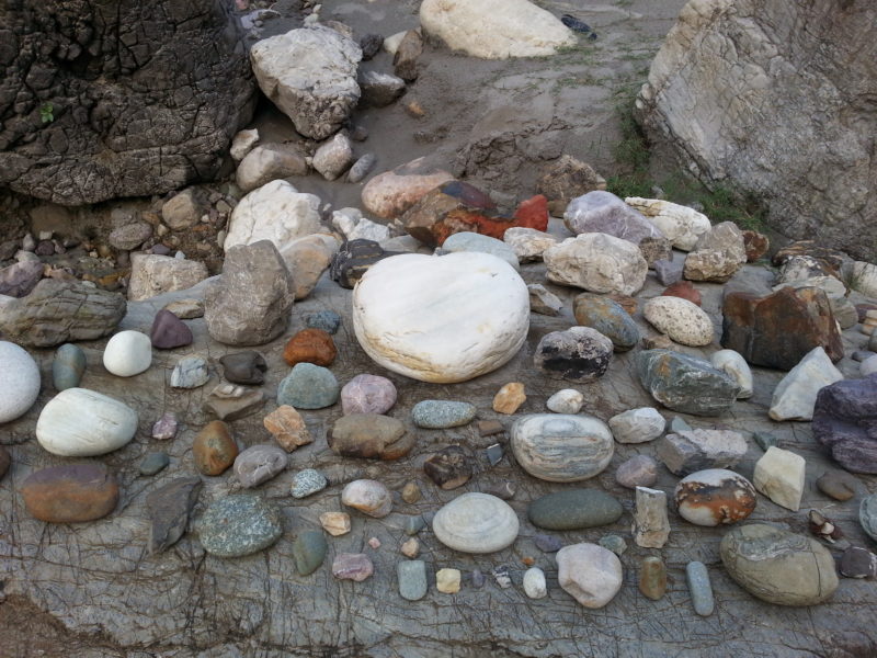 Stone tribute to Ganga, Rishikesh, India